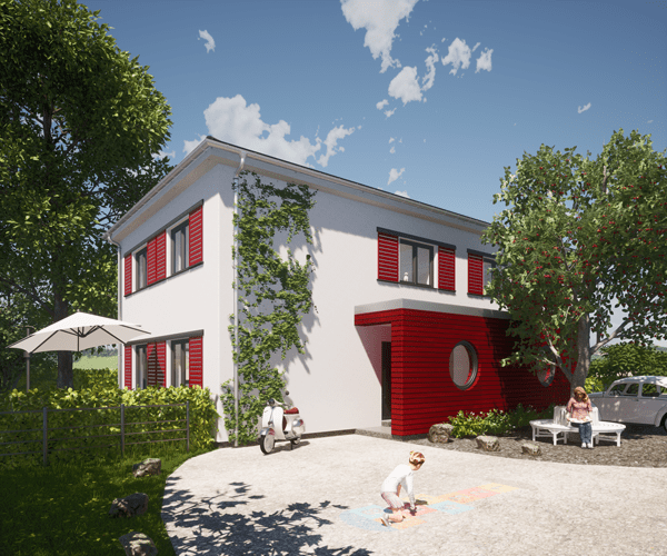 Einfamilienhaus Visualisierung EURA Therm-Haus